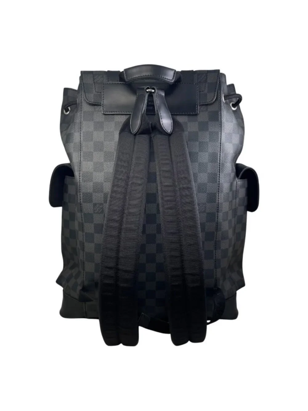 Louis Vuitton Backpack Christopher MM Damier Graphite Black Gray